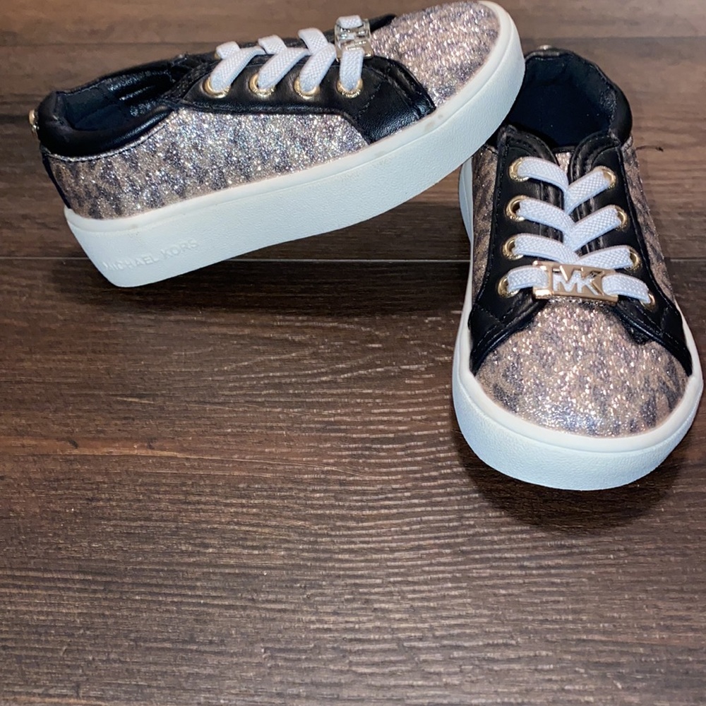 Michael Kors Toddler Girls Jem Miracle Glitter Logo Sneaker
